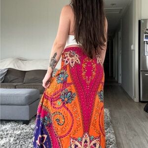 Bohemian Multicolor Maxi Skirt